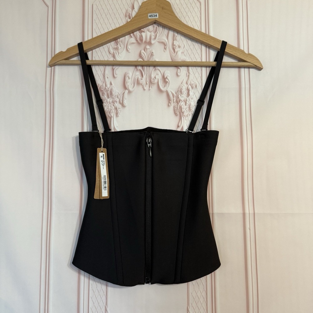 SKIMS Black Sculpting Strapless Corset Top